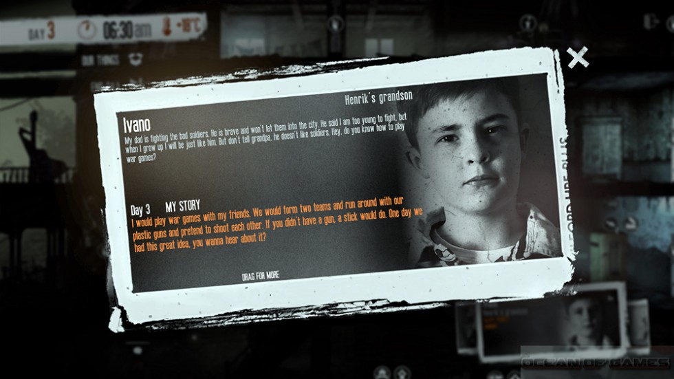 This War of Mine The Little Ones Features
